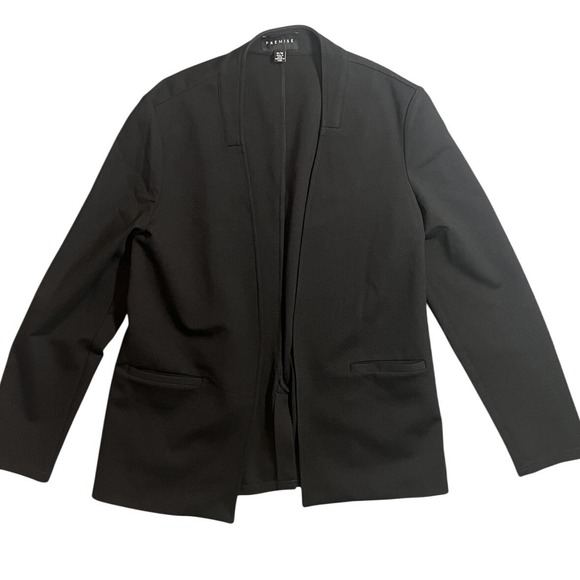 Premise Jackets & Blazers - Premise Women's Open Front Blazer Jacket Black Size Medium Professional Work